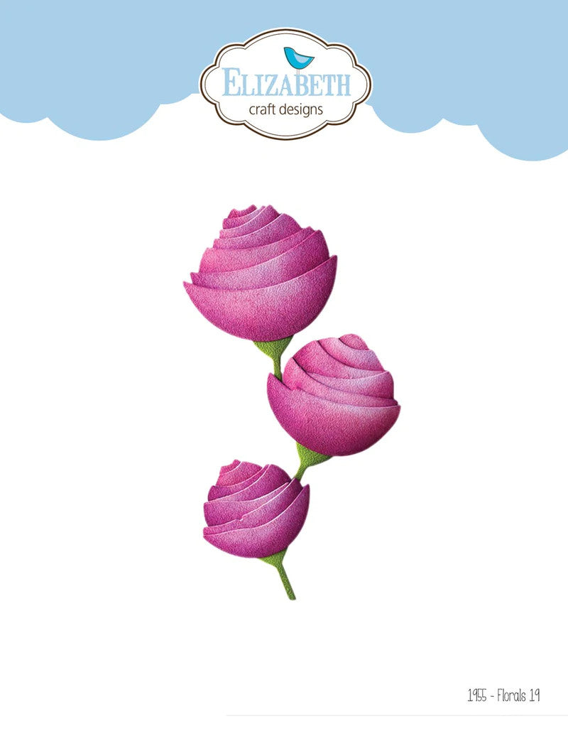 Elizabeth Craft Designs Florals 19 stempelset